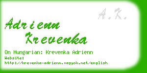 adrienn krevenka business card